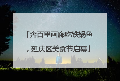 奔百里画廊吃铁锅鱼，延庆区美食节启幕