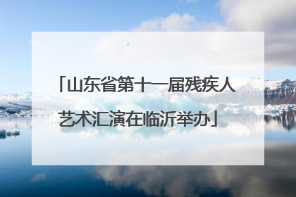 山东省第十一届残疾人艺术汇演在临沂举办