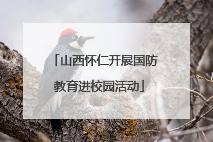 山西怀仁开展国防教育进校园活动