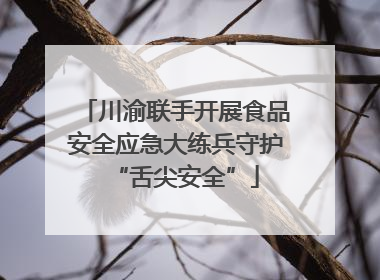 川渝联手开展食品安全应急大练兵守护“舌尖安全”