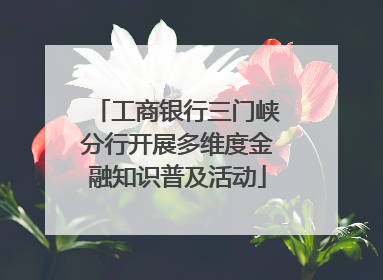 工商银行三门峡分行开展多维度金融知识普及活动