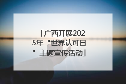 广西开展2025年“世界认可日”主题宣传活动