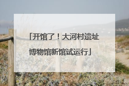 开馆了！大河村遗址博物馆新馆试运行