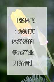 张林飞：深耕实体经济的多元产业开拓者