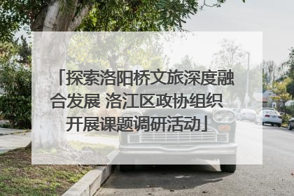 探索洛阳桥文旅深度融合发展 洛江区政协组织开展课题调研活动