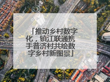 推动乡村数字化，镇江联通携手普济村共绘数字乡村新图景