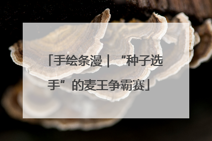 手绘条漫｜“种子选手”的麦王争霸赛