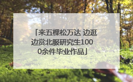 来五棵松万达 边逛边赏北服研究生1000余件毕业作品