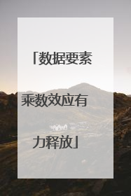 数据要素乘数效应有力释放