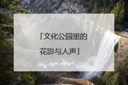 文化公园里的花影与人声