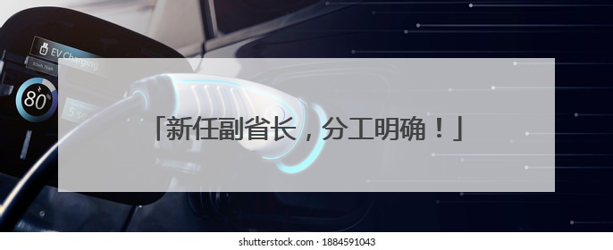 新任副省长，分工明确！