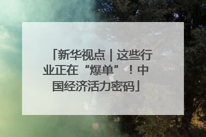 新华视点｜这些行业正在“爆单”！中国经济活力密码