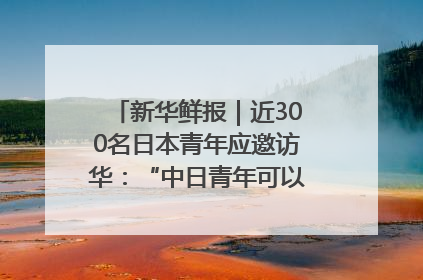 新华鲜报｜近300名日本青年应邀访华：“中日青年可以创造更好的未来”