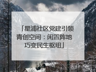 星浦社区党建引领青创空间：闲置阵地巧变民生枢纽