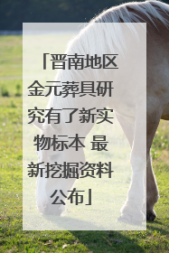 晋南地区金元葬具研究有了新实物标本 最新挖掘资料公布