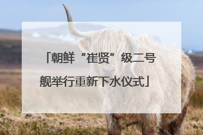 朝鲜“崔贤”级二号舰举行重新下水仪式