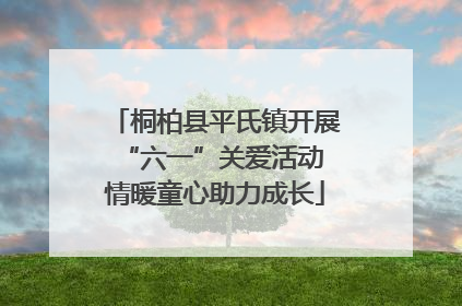 桐柏县平氏镇开展“六一”关爱活动 情暖童心助力成长