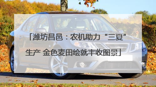 潍坊昌邑：农机助力“三夏”生产 金色麦田绘就丰收图景