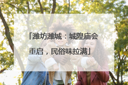 潍坊潍城：城隍庙会重启，民俗味拉满