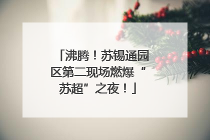 沸腾！苏锡通园区第二现场燃爆“苏超”之夜！