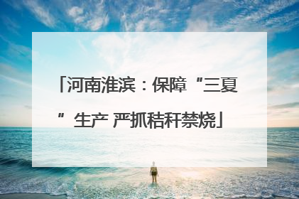 河南淮滨：保障“三夏”生产 严抓秸秆禁烧