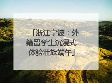 浙江宁波：外籍留学生沉浸式体验壮族端午