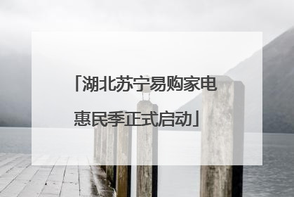 湖北苏宁易购家电惠民季正式启动