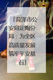 菏泽市公安局定陶分局：为全区高质量发展筑牢平安基石
