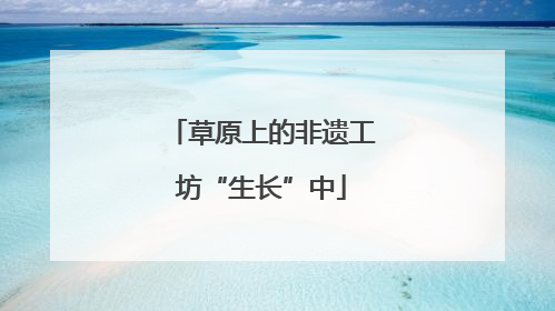 草原上的非遗工坊“生长”中