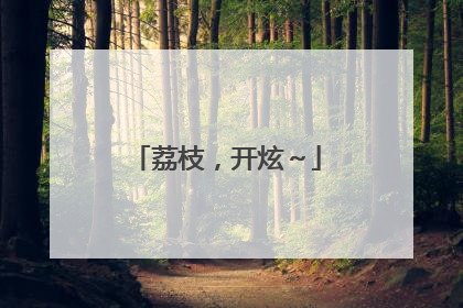荔枝，开炫～