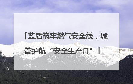 蓝盾筑牢燃气安全线，城管护航“安全生产月”