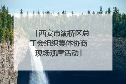 西安市灞桥区总工会组织集体协商现场观摩活动