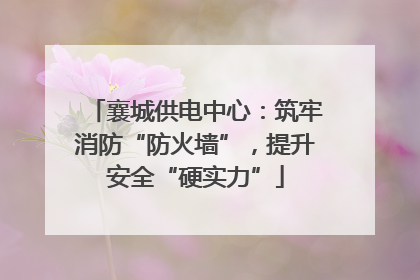 襄城供电中心：筑牢消防“防火墙”，提升安全“硬实力”