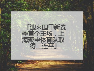 迎来围甲新赛季首个主场，上海聚申体育队取得三连平
