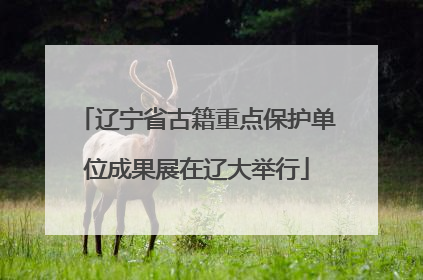 辽宁省古籍重点保护单位成果展在辽大举行