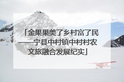 金果果美了乡村富了民——宁县中村镇中村村农文旅融合发展纪实