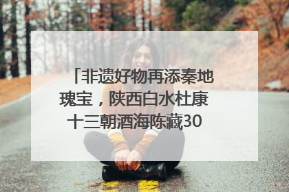 非遗好物再添秦地瑰宝，陕西白水杜康十三朝酒海陈藏30年别具一格