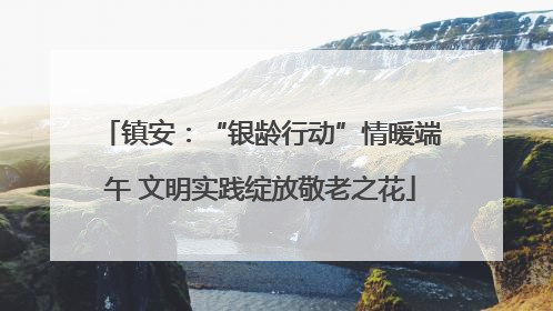 镇安：“银龄行动”情暖端午 文明实践绽放敬老之花