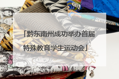 黔东南州成功举办首届特殊教育学生运动会