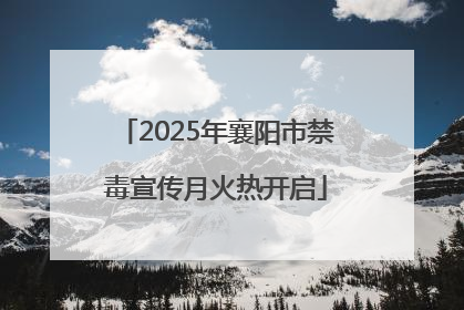 2025年襄阳市禁毒宣传月火热开启
