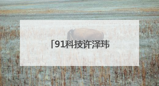 91科技许泽玮：不要怕失败，年轻人大胆干