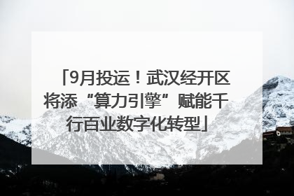 9月投运！武汉经开区将添“算力引擎”赋能千行百业数字化转型